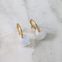 The Nugét Moonstone June Birthstone Earrings, Gold, thumbnail 1 of 6