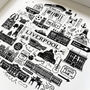 Liverpool Black And White Framed Mini Print, thumbnail 2 of 7