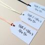 Set Of 10 Personalised Sten Do Drink And Favour Tags, thumbnail 6 of 6