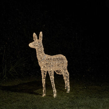 Swinsty Doe Dual Colour LED Battery Outdoor Reindeer, 2 of 3