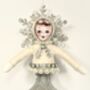Retro Inspired Silver Angel Christmas Droplet, thumbnail 2 of 6