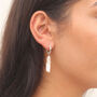 Esme Round Hoop Pearl Bridal Earrings, thumbnail 1 of 3