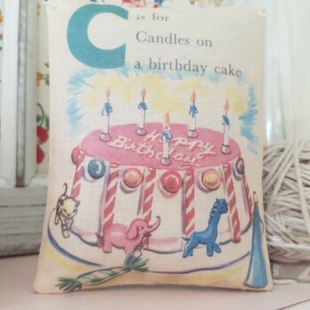 Vintage Birthday Card Fabric Fragrant Gift Sachet, 2 of 4