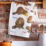 'Beavers' Illustrated Animal Tea Towel, thumbnail 2 of 3