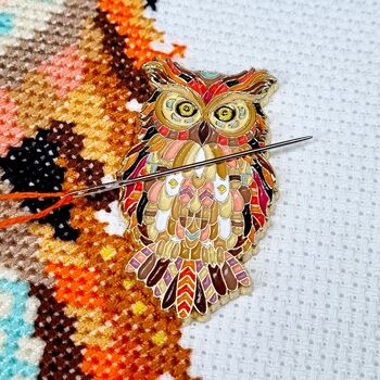 Mandala Owl Cross Stitch Kit, 2 of 5