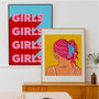 Girls Illustrated Art Print | Feminist Wall Art, thumbnail 3 of 3