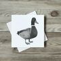 Rana The Duck Luxury Blank Greeting Card, thumbnail 2 of 4