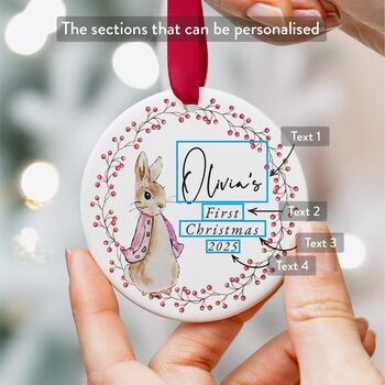 Baby Girl's First Christmas Tree Decoration, 4 of 7