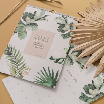 2023 Tropical Greenery Wall Calendar | A4 Calendar, 5 of 9