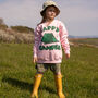 Happy Camper Girl's Slogan Sweatshirt, thumbnail 3 of 5