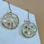 Disco Sparkly Drop Earrings Hand Made, thumbnail 6 of 10