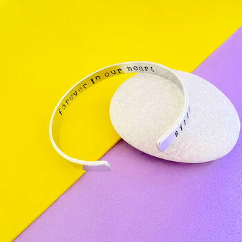 Secret Message Pet Memory Jewellery Bangle Pet Loss Gift, 2 of 4