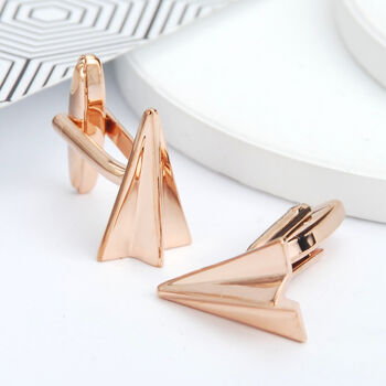 Personalised Paper Plane Cufflinks, 5 of 9