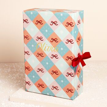Personalised Fill Your Own Christmas Bow Paper Advent, 3 of 6