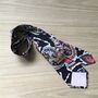 Liberty Tie/Pocket Square/Cuff Link In Black Paisley, thumbnail 4 of 5