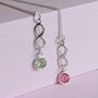 Sterling Silver Infinity Birthstone Pendant, thumbnail 4 of 8