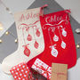 Personalised Bauble Christmas Stocking, thumbnail 1 of 3