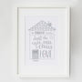 Personalised Family Quote House Print, thumbnail 2 of 6