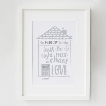 Personalised Family Quote House Print, 2 of 6