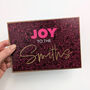 Personalised Glitter Family Christmas Card, thumbnail 1 of 3