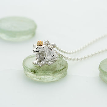 Frog Prince Necklace, Sterling Silver, 2 of 7