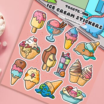 Ice Cream Sticker Sheet | Cute Stickers, 4 of 5