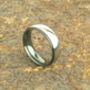 Gentleman's Zirconium Wedding Ring With Personalisation, thumbnail 2 of 5