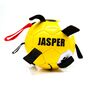 Personalised Dog Football Ball With Dog Tug Straps, thumbnail 6 of 11