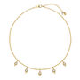 Medina Charm Gold Vermeil Blue Topaz Necklace, thumbnail 7 of 11