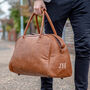 Personalised Classic Weekend Faux Leather Bag, thumbnail 2 of 3