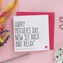 You're Still Making Dinner Right Mother's Day Card, thumbnail 1 of 4