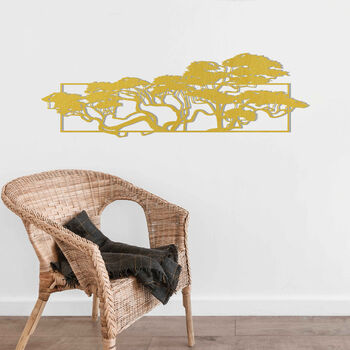 African Tree Savannah Wooden Art For Home Or Office, 8 of 12