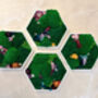 Hexagonal Moss Wall Art, Honeycomb Moss Wood Hexagon, thumbnail 4 of 12