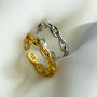 Sterling Silver Chain Link Adjustable Ring, thumbnail 1 of 6