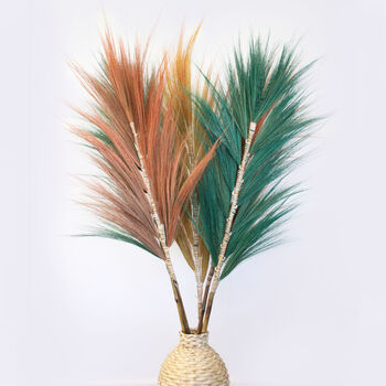 Coral Rayung Pampas Grass Set, 6 of 10