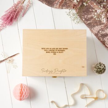 Personalised Nature Wedding Keepsake Box, 2 of 7