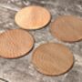 Set Of Four Copper Tone Hammered Coasters, thumbnail 1 of 2