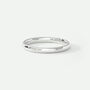Classic 9ct White Gold Court Wedding Band Ring 2mm, thumbnail 1 of 4