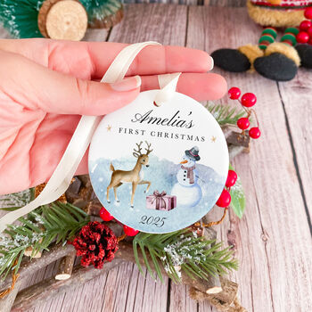 Baby’s First Xmas Ceramic Ornament, 6 of 7