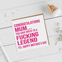Funny Legend Mother's Day Card, thumbnail 4 of 4