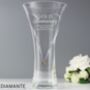 Personalised Anniversary Hand Blown Diamante Heart Vase, thumbnail 5 of 5