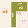 2027 A3 Family Wall Calendar | Coastal Stripe, thumbnail 3 of 3