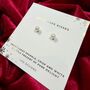 Christmas Freshwater Pearl Stud Earrings, thumbnail 2 of 3