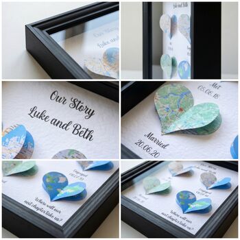 Wedding Gifts For Couples Anniversary Gifts Milestone Print, 8 of 12