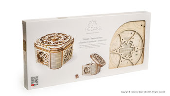 Treasure Box Wooden Self Assembly Kit Ugears, 9 of 12