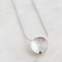 Aquamarine Silver Necklace, thumbnail 3 of 4