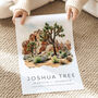 California Landmark Poster For Joshua Tree Travel Destination, thumbnail 4 of 7