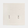 Bridal Party Sterling Silver Pearl Drop Earrings Gift, thumbnail 1 of 7