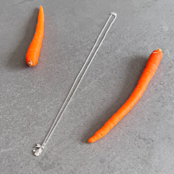 New Year Sterling Silver Rabbit Haiku Necklace, 3 of 11