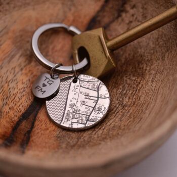 Custom Street Map Keyring, 2 of 12